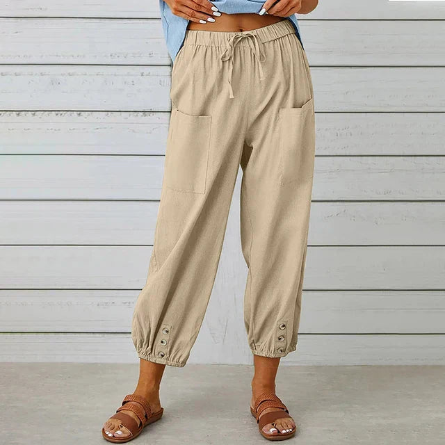 Willow - Women's Comfortable Casual Trousers (Plus Sizes Available)