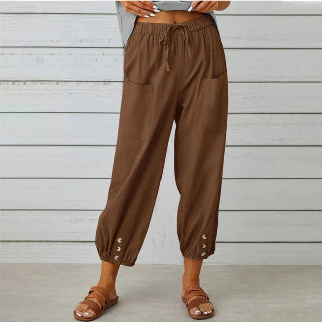 Willow - Women's Comfortable Casual Trousers (Plus Sizes Available)