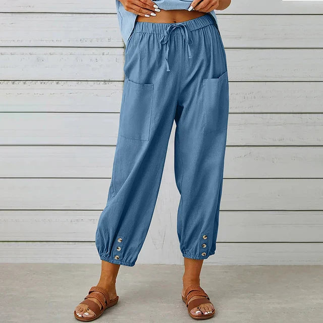 Willow - Women's Comfortable Casual Trousers (Plus Sizes Available)