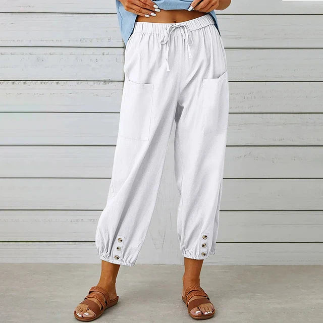 Willow - Women's Comfortable Casual Trousers (Plus Sizes Available)