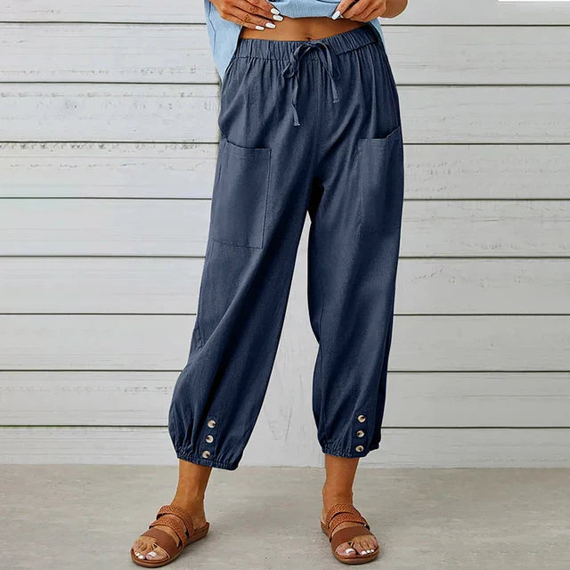Willow - Women's Comfortable Casual Trousers (Plus Sizes Available)