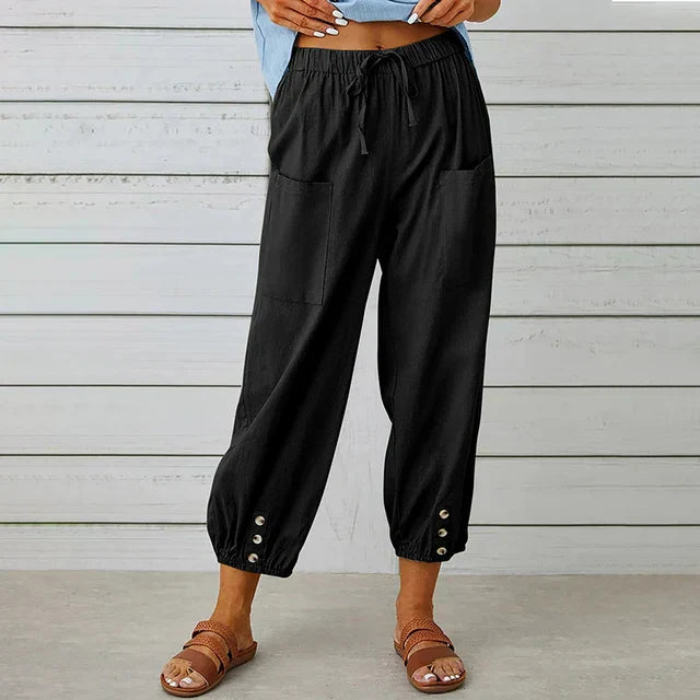 Willow - Women's Comfortable Casual Trousers (Plus Sizes Available)