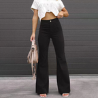 Lorenza Curve-Fit Bellbottom Trousers