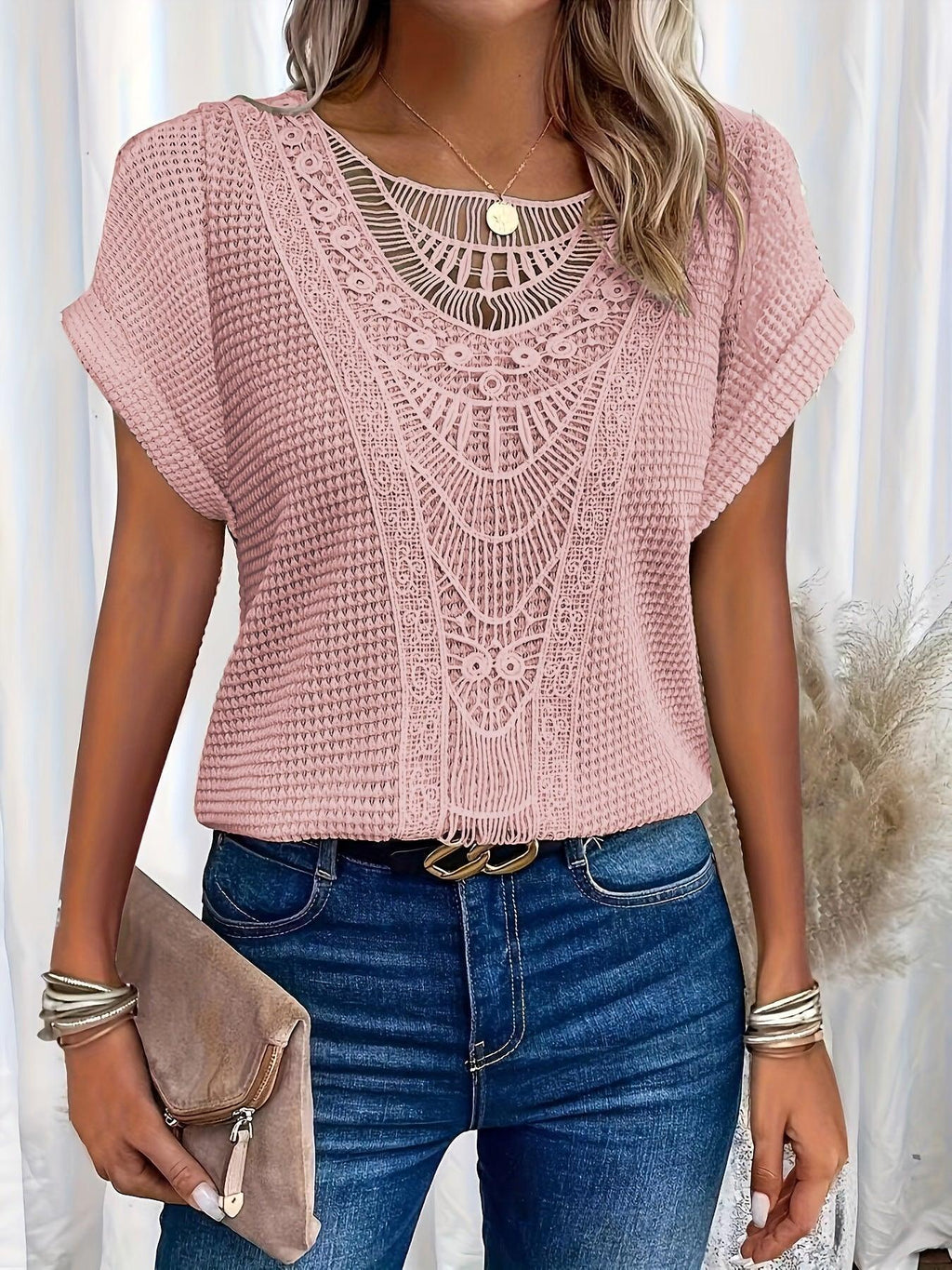 Lexi - Lace-Detail Blouse