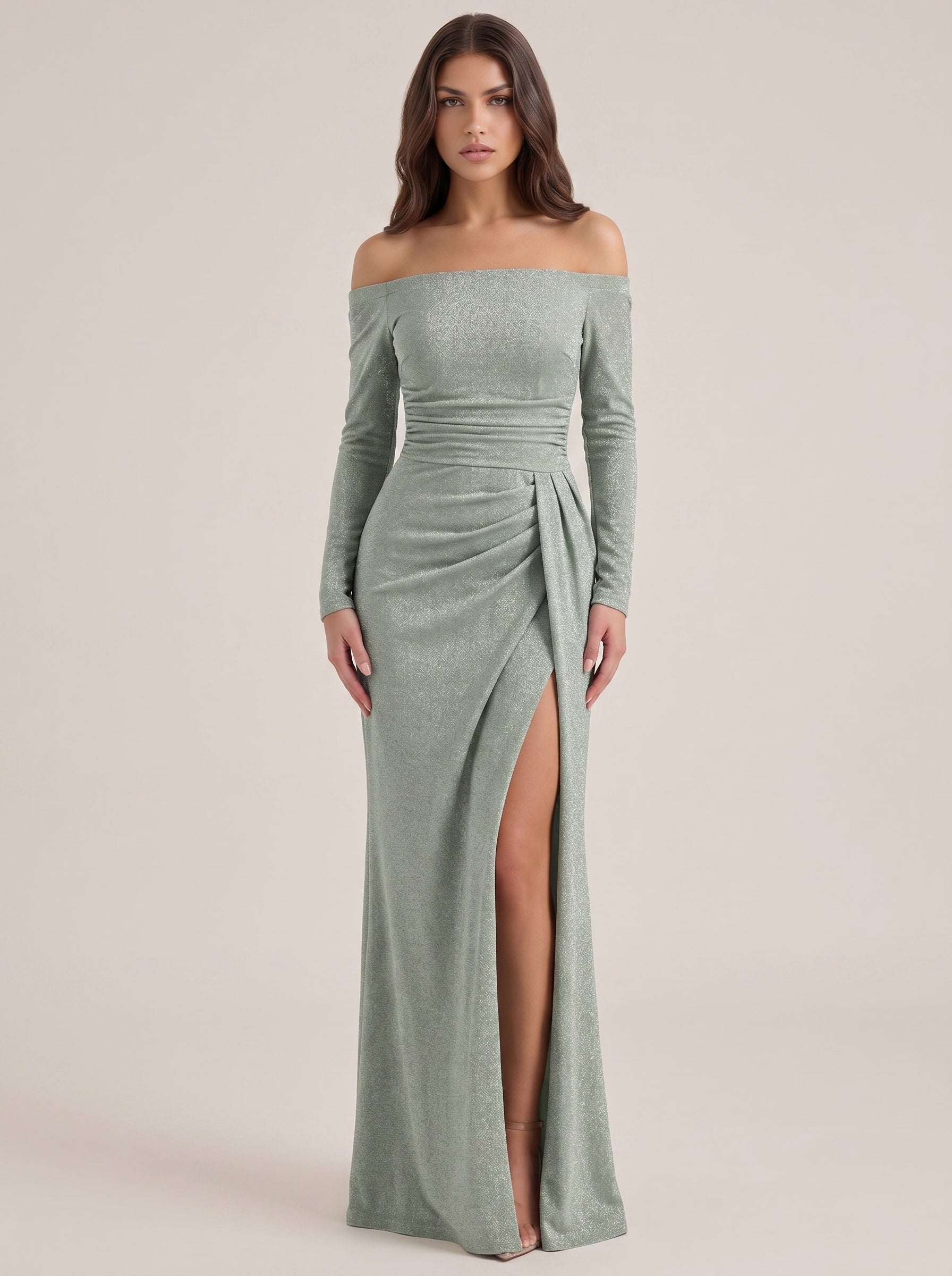 Stella silver green on model