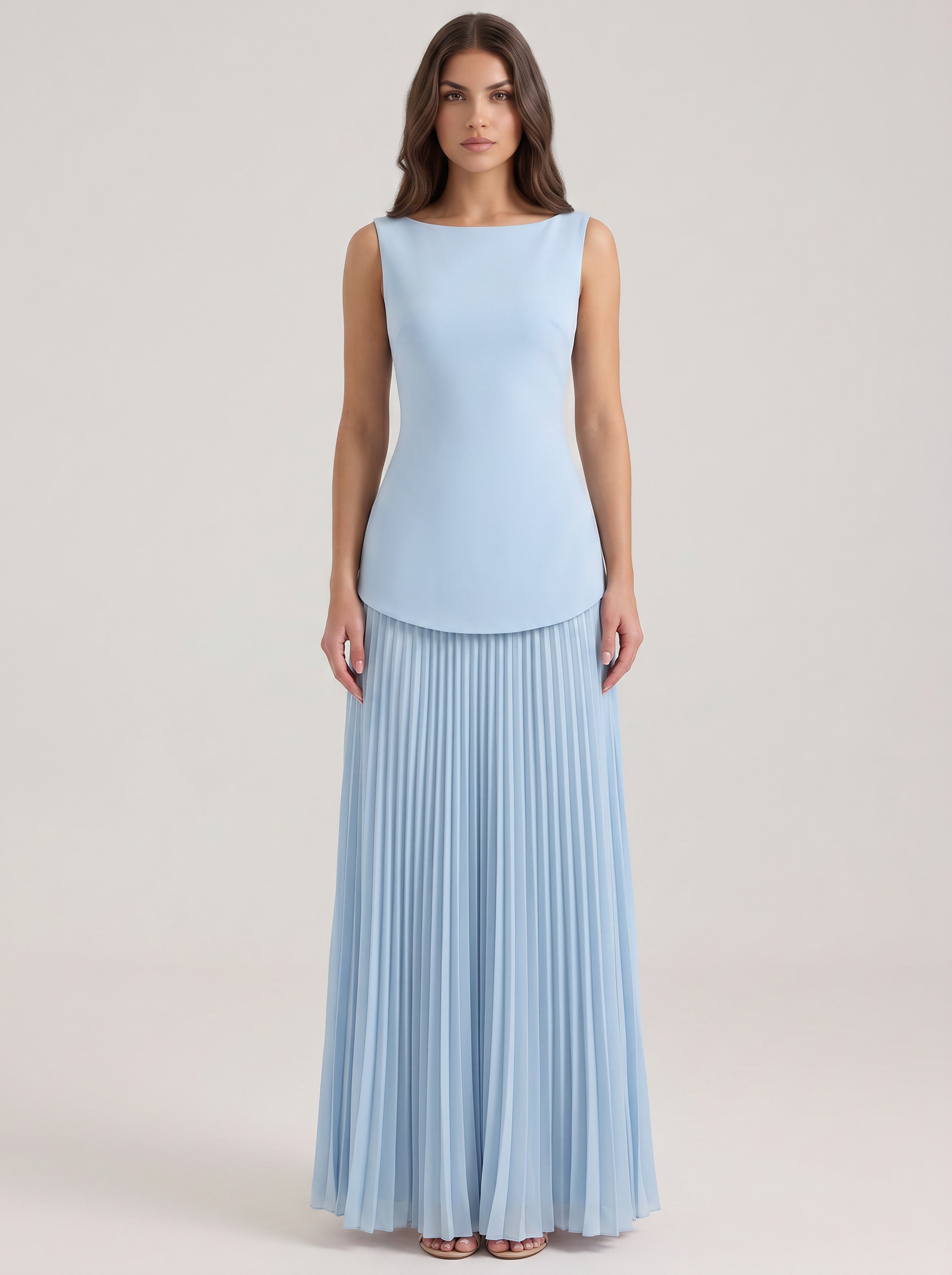 Serena blue on model