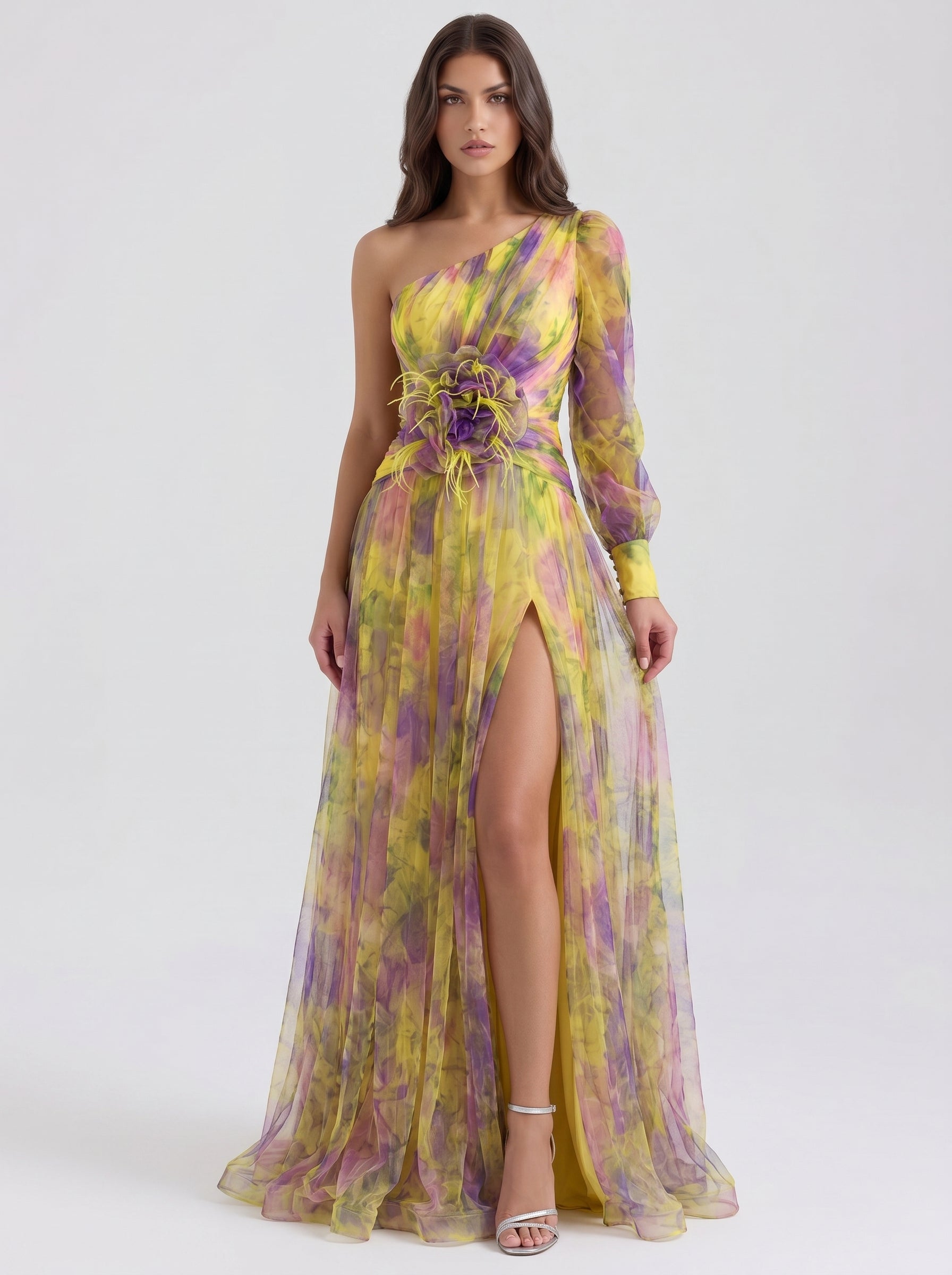 Francesca yellow on model