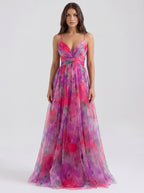 La Fiora pink floral on model