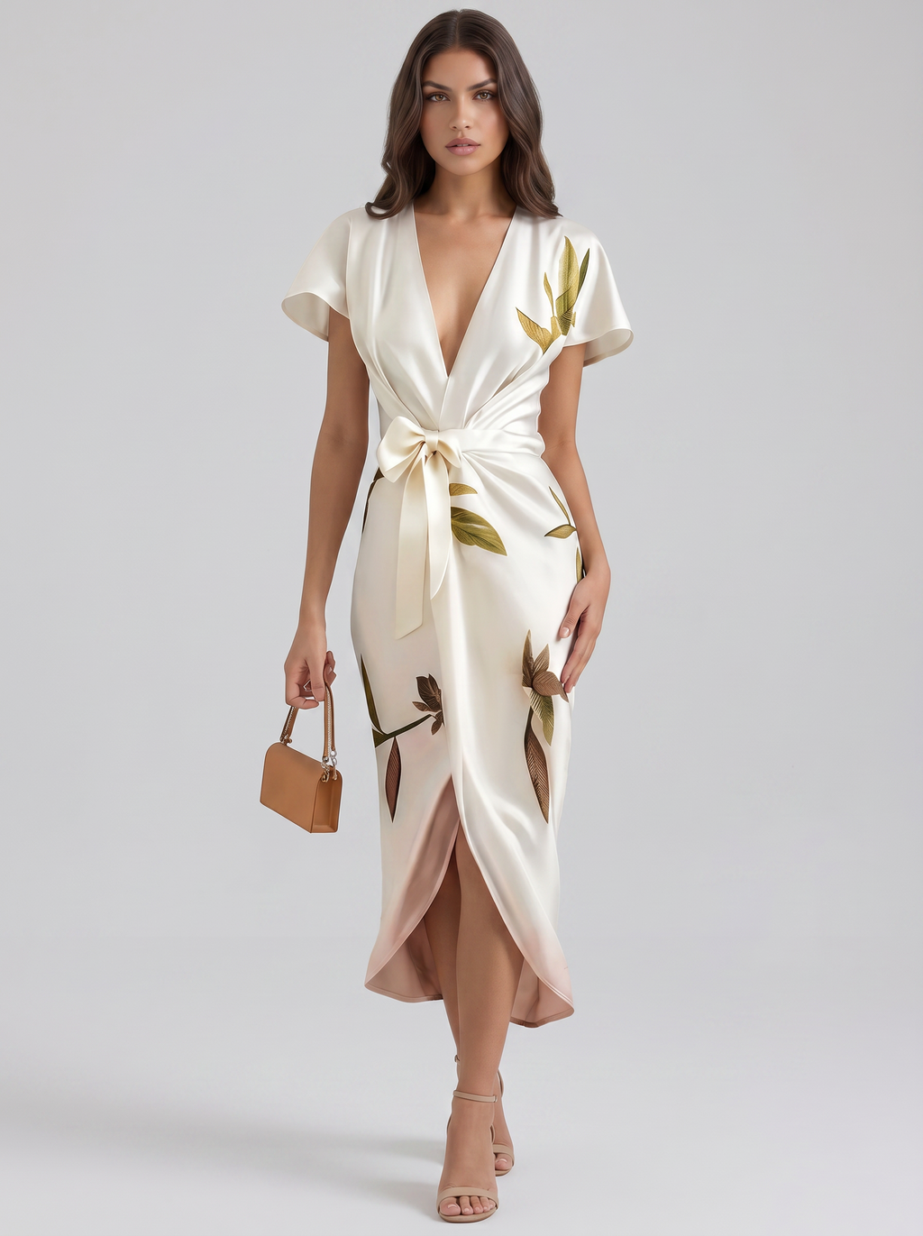 Robe white on model