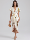 Robe white on model
