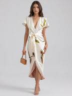 Robe white on model