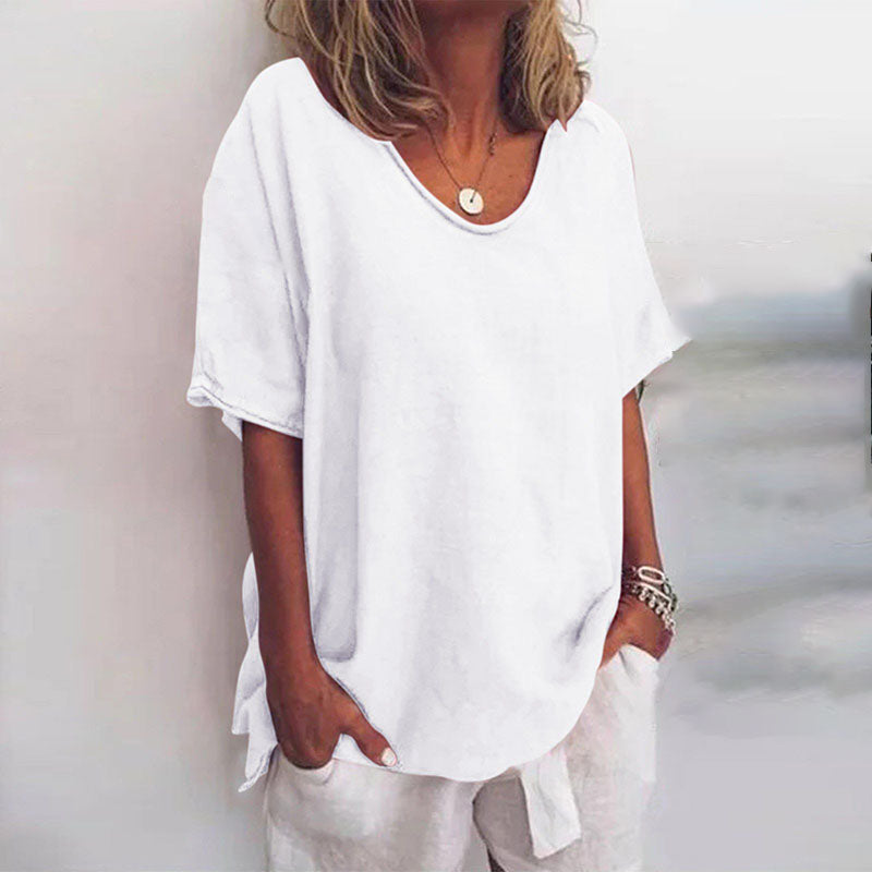 Sophie - Relaxed Cotton-Linen Shirt | Plus Sizes Available