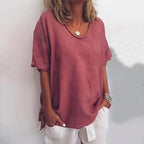 Sophie - Relaxed Cotton-Linen Shirt | Plus Sizes Available