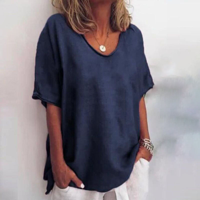 Sophie - Relaxed Cotton-Linen Shirt | Plus Sizes Available