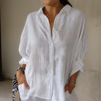 Sofia - Timeless Cotton-Blend Blouse