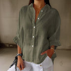 Sofia - Timeless Cotton-Blend Blouse