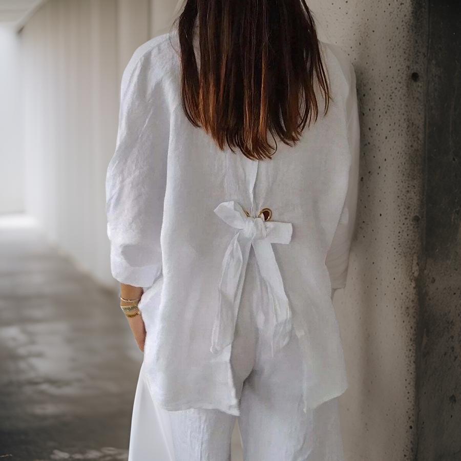 Sofia - Timeless Cotton-Blend Blouse