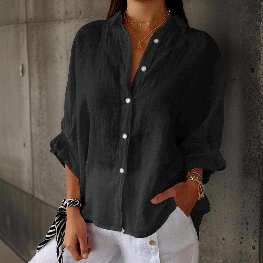 Sofia - Timeless Cotton-Blend Blouse