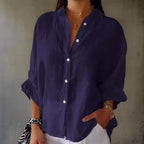 Sofia - Timeless Cotton-Blend Blouse