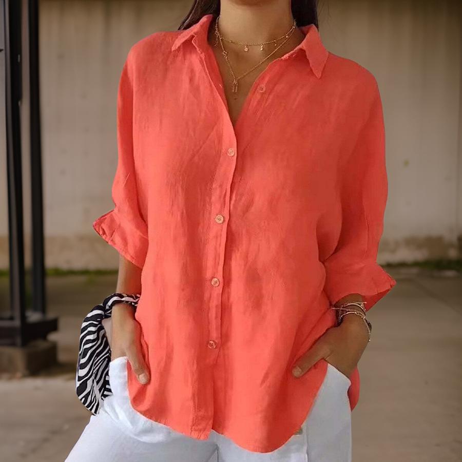 Sofia - Timeless Cotton-Blend Blouse