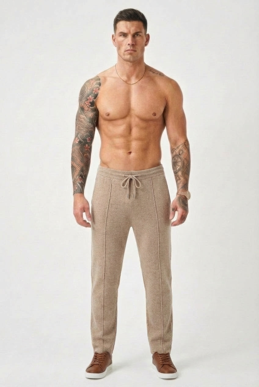 Cloud Merino Trousers - Beige