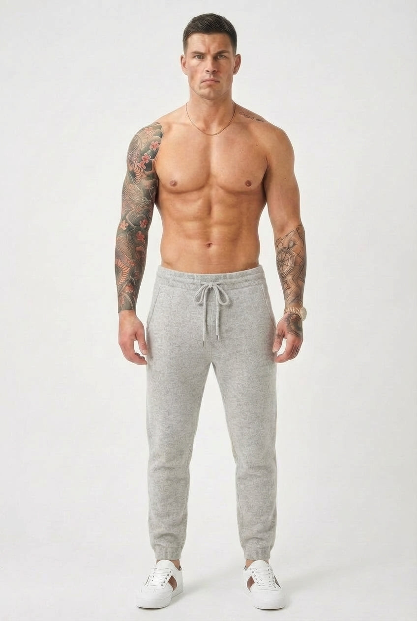 Cloud Merino Trousers - Light Grey