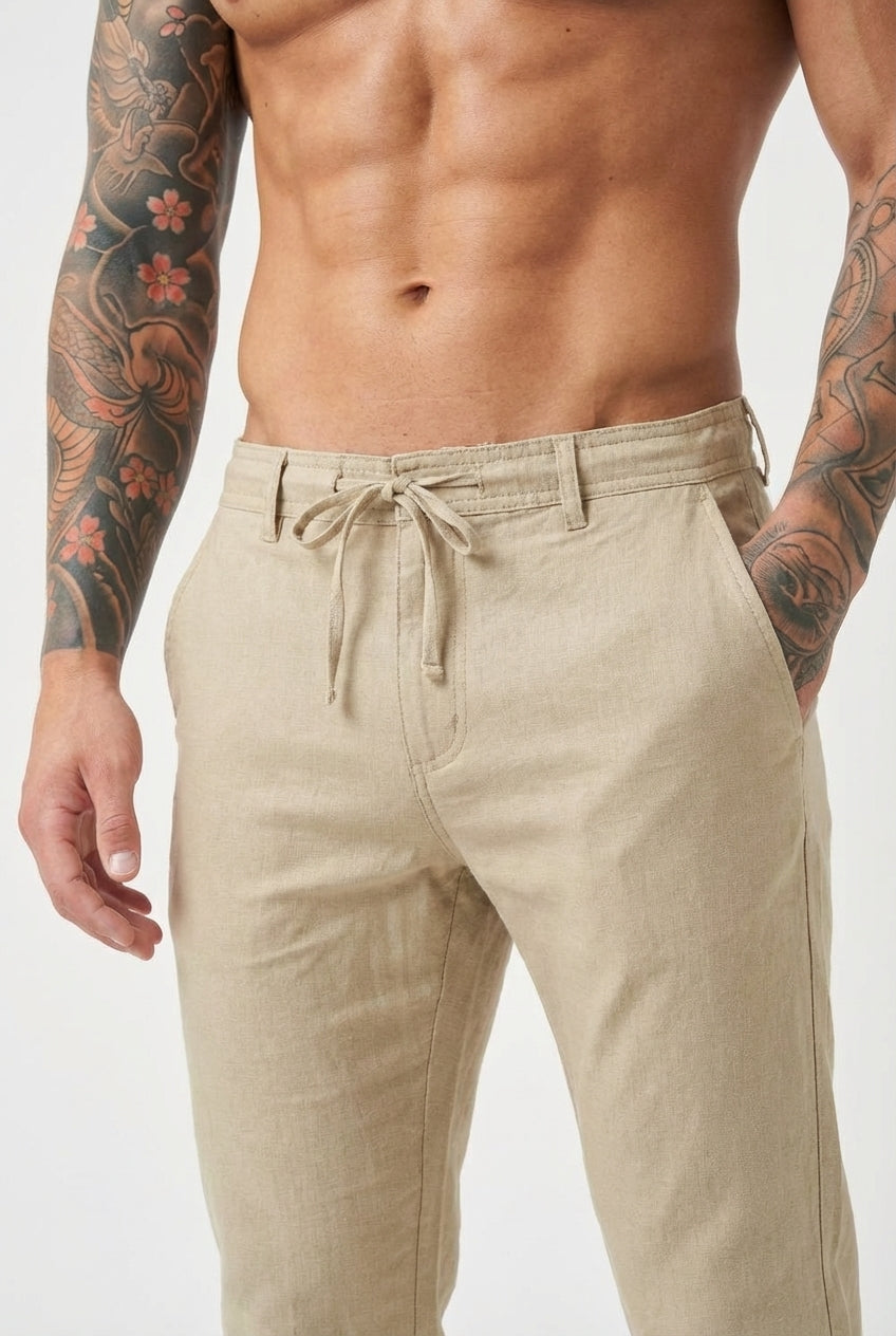 Coastal Ease Linen Trousers