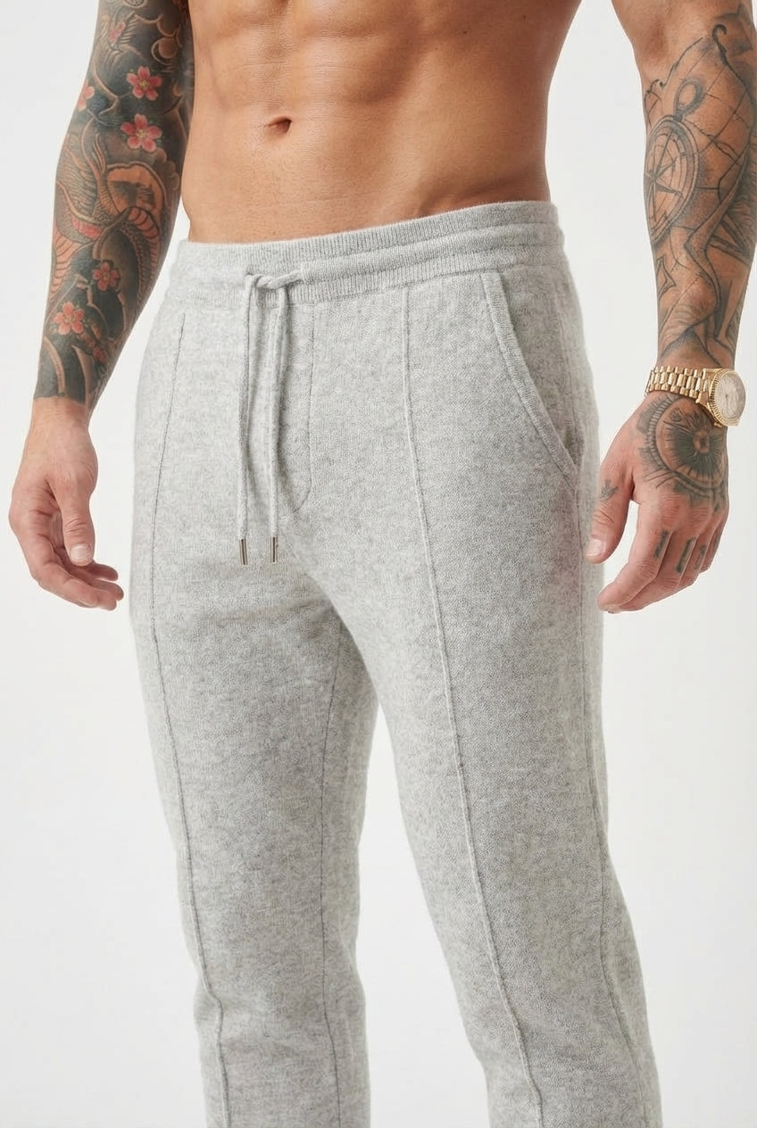 Cloud Merino Trousers - Light Grey
