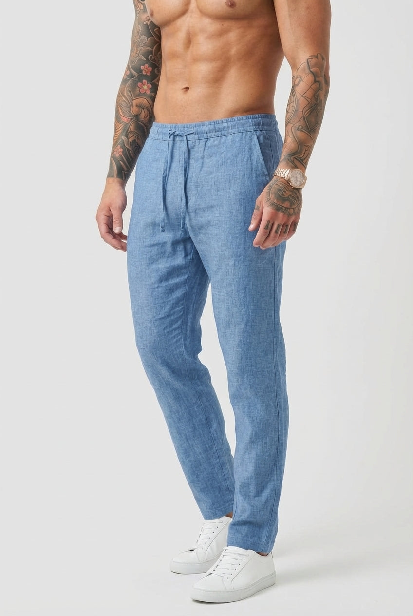 Coastal Ease Linen Trousers