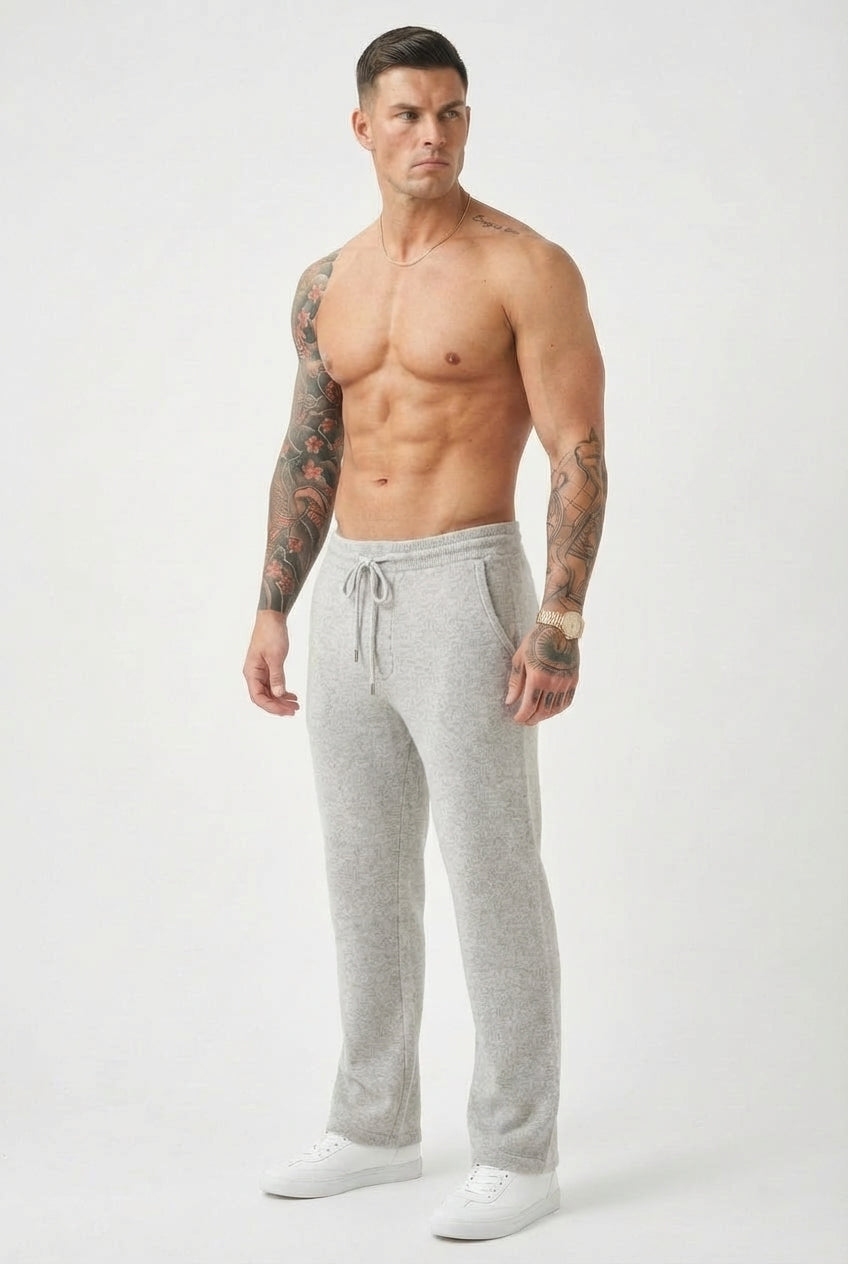 Cloud Merino Trousers - Light Grey