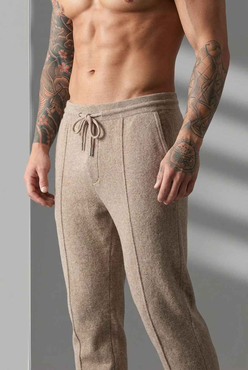 Cloud Merino Trousers - Beige