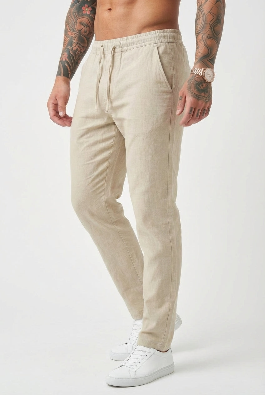 Coastal Ease Linen Trousers