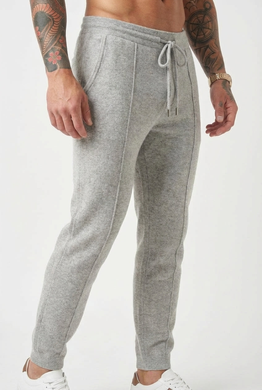 Cloud Merino Trousers - Light Grey