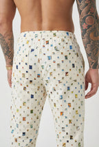 Mosaic Straight-Fit Trousers