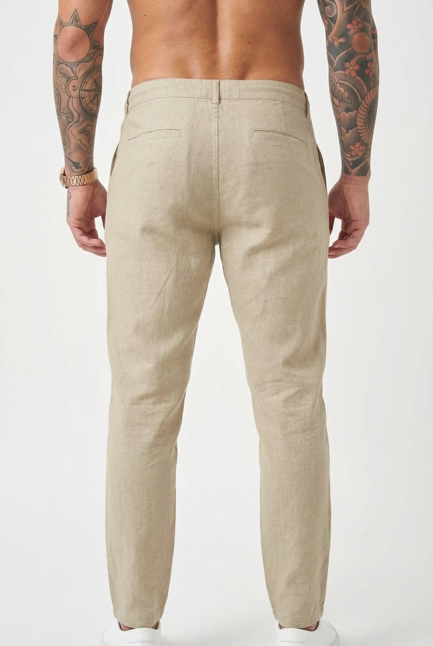 Coastal Ease Linen Trousers