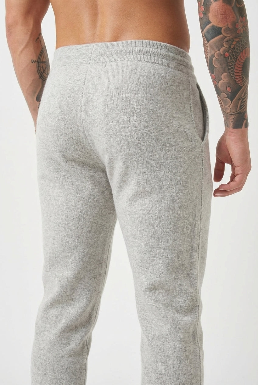 Cloud Merino Trousers - Light Grey